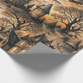 Vintage Haunted House ラッピングペーパー (角)