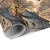 Vintage Haunted House ラッピングペーパー (ロールコーナー)