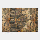 Vintage Haunted House (2) キッチンタオル (横)