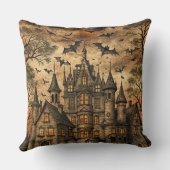 Vintage Haunted House (2) クッション (裏面)