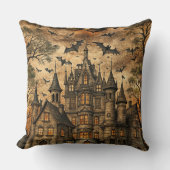 Vintage Haunted House (2) クッション (正面)