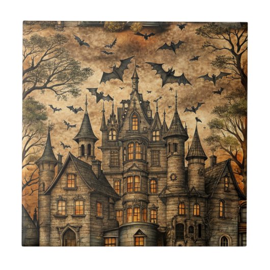 Vintage Haunted House (2) タイル (正面)