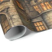 Vintage Haunted House (2) ラッピングペーパー (ロールコーナー)