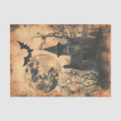 Vintage Haunted House Decoupage  薄葉紙 (正面)