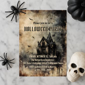 Vintage Haunted Mansion Halloween Party 招待状
