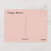 Vintage Hawaii ポストカード (裏面)