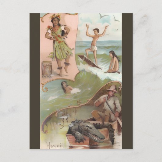 Vintage Hawaii ポストカード (正面)