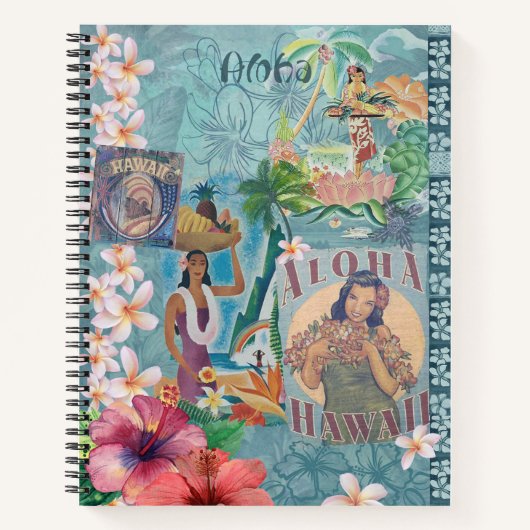 Vintage Hawaii: Aloha Greeting Planner ノートブック (正面)