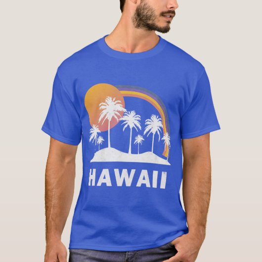 Vintage Hawaii Funny Hawaii Love Tシャツ (正面)