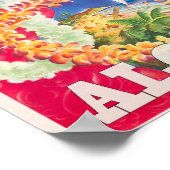 Vintage Hawaii Travel ポスター (角)