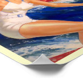 Vintage Hawaii Travel ポスター (角)