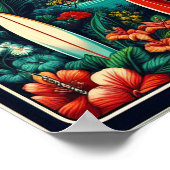 Vintage Hawaii Travel Poster ポスター (角)