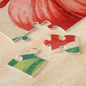 Vintage Hawaiian Hibiscus Postcard ジグソーパズル (側面)