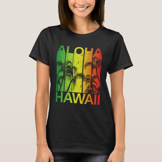 Vintage Hawaiian Islands Aloha Tシャツ (正面)