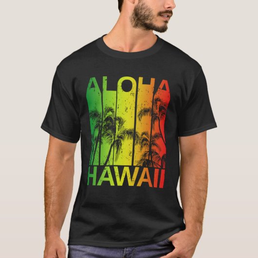 Vintage Hawaiian Islands Aloha Tシャツ (正面)