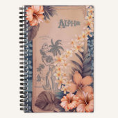 Vintage Hawaiian Scrapbook: Hula ノートブック (正面)