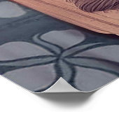 Vintage Hawaiian Scrapbook Waikiki Hula ポスター (角)