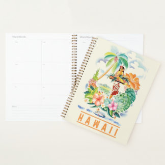 Vintage Hawaiian Travel Poster Planner プランナー手帳