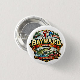 Vintage Hayward Wisconsin Birkebeiner Skiing 缶バッジ