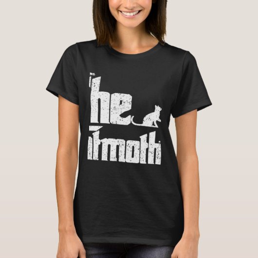 Vintage He Cat Mother Tシャツ (正面)