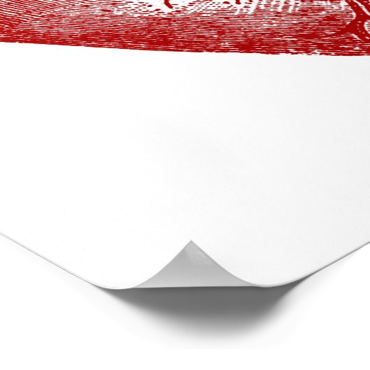 Vintage Heart Anatomy ポスター (角)