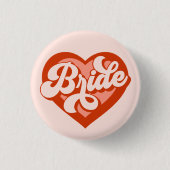 Vintage Heart Birde Tribe Badge Button 缶バッジ (正面)