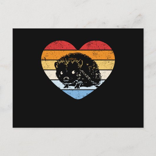 Vintage Hedgehog ポストカード (正面)