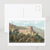 Vintage Heidelberg Castle  ポストカード (正面/裏面)