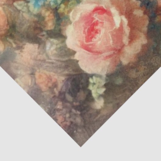 Vintage Heirloom Botanical Kitten Decoupage 薄葉紙 (詳細)