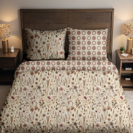 Vintage Herbarium Flower Botanical  プリントバックパック