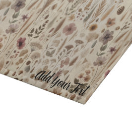 Vintage Herbarium Pressed Flower Botanical カッティングボード