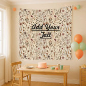 Vintage Herbarium Pressed Flower Botanical タペストリー