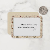 Vintage Herbarium Pressed Flower Flat Note Card ノートカード (正面/裏面インサイチュ)