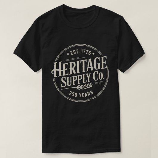 Vintage Heritage Supply Co Est 1776 アメリカ建国250年  Tシャツ (デザイン正面)