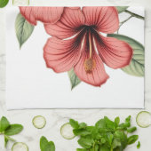 Vintage Hibiscus キッチンタオル (折り畳み)