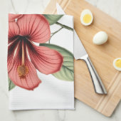 Vintage Hibiscus キッチンタオル (四つ折り)