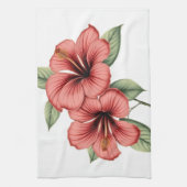 Vintage Hibiscus キッチンタオル (縦)