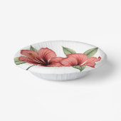 Vintage Hibiscus ペーパーボウル (傾斜あり)