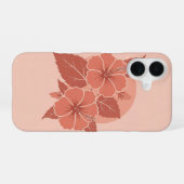 Vintage Hibiscus Duo iPhone 16ケース (裏面横)