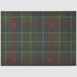 Vintage Highland Tartan Plaid Christmas Decoupage  薄葉紙