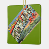 Vintage Highlands NC Postcard セラミックオーナメント (左)