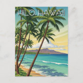Vintage Hilo Hawaii Travel ポストカード (正面)