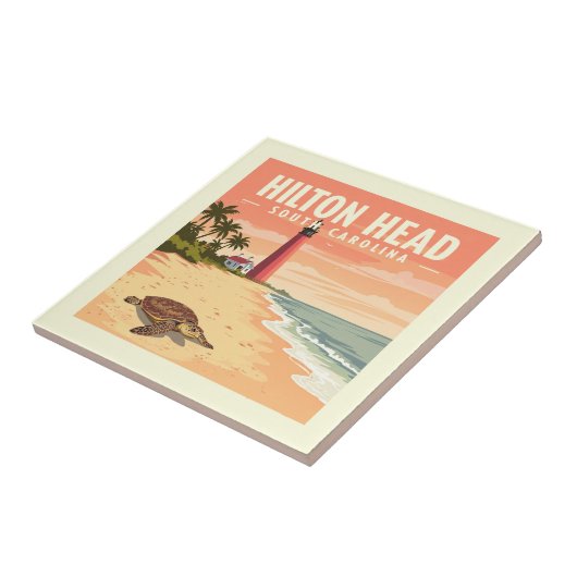 Vintage Hilton Head South Carolina タイル (側面)