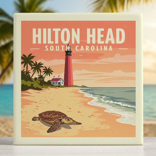 Vintage Hilton Head South Carolina タイル