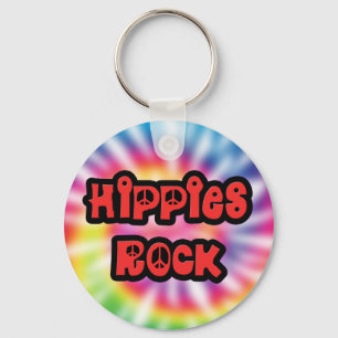 Vintage Hippies Rock Tie Dye Keychain キーホルダー