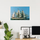 Vintage historic ships, Europa, Holland ポスター (ホームオフィス)