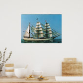 Vintage historic ships, Europa, Holland ポスター (キッチン)