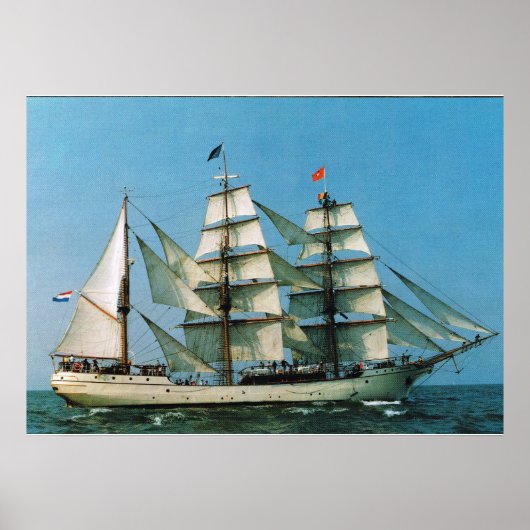 Vintage historic ships, Europa, Holland ポスター (正面)