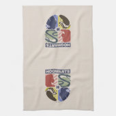 Vintage HOGWARTS™ Stamped Crest キッチンタオル (縦)