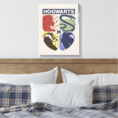 Vintage HOGWARTS™ Stamped Crest キャンバスプリント (インサイチュ (寝室))